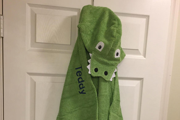 personalized toddler towel
