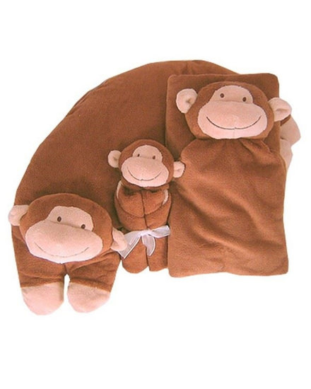 Angel Dear Brown Monkey Gift Bundle