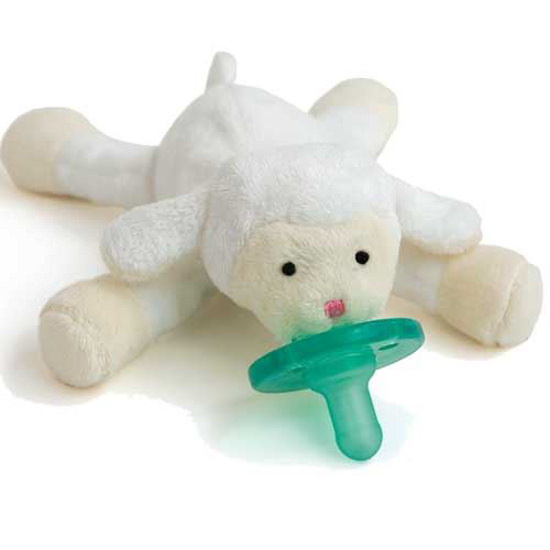 Wubbanub Infant Soothie Pacifier and Plush Animal Holder