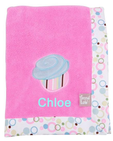 Personalized Trend Lab Cupcake Fun Blanket