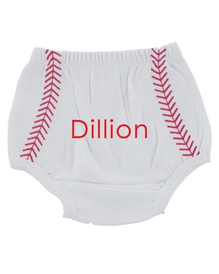 Personalized Rugged Butts Baseball "All Star" Bloomer 0-3 Months