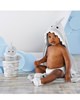 Baby Aspen Gray Shark Baby Hooded Towel 4-Piece Set