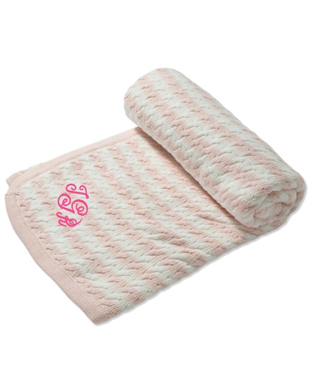 Personalized Angel Dear Pale Pink Sherpa Blanket