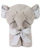 Stephan Baby Gray Elephant Hooded Baby Towel