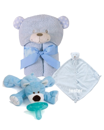 Two Blue Peas Blue Bear Baby Gift Set