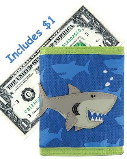 Stephen Joseph Shark Child's Wallet