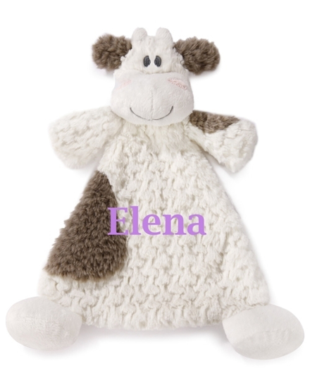 Personalized Demdaco Moozer Cow Rattle Lovey