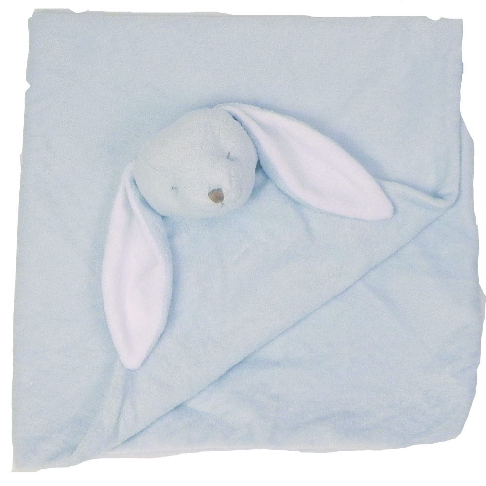Bunny Pillow and Lovie Set  Personalized Crib Pillow  Personalized Animal Pillow  Curved Pillow  Pink or Blue Bunny Lovie Blanket