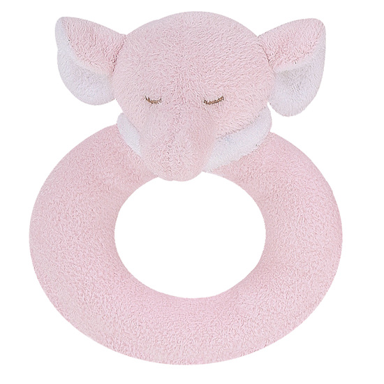 Angel Dear Pink Elephant Ring Rattle