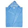 Personalized Yikes Twins Blue Shark Hooded Towel