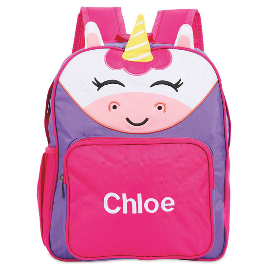 Monogrammed Viv and Lou Unicorn Preschool Backpack