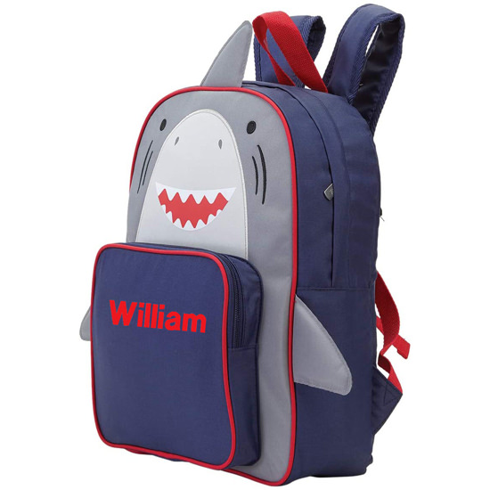 Personalized Viv and Lou Shark Preschool Backpack