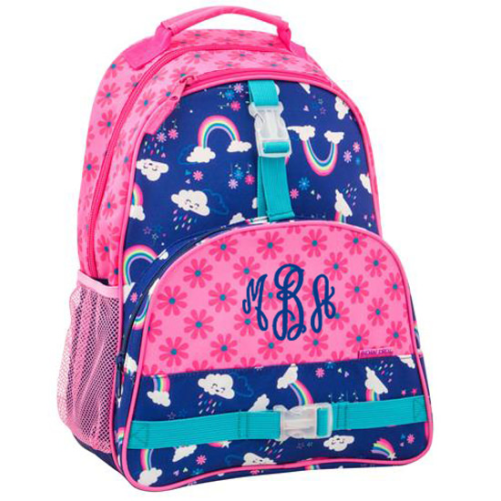 Personalized Stephen Joseph All Over Print Rainbow Backpack