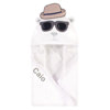 Personalized Hudson Baby Too Cool Handsome Bear Hooded Baby Towel