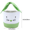 Pea-essential Green Gingham Round Easter Basket