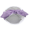 Pea-essential Purple Gingham Bunny Easter Basket