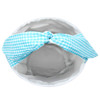Pea-essential Blue Gingham Bunny Easter Basket