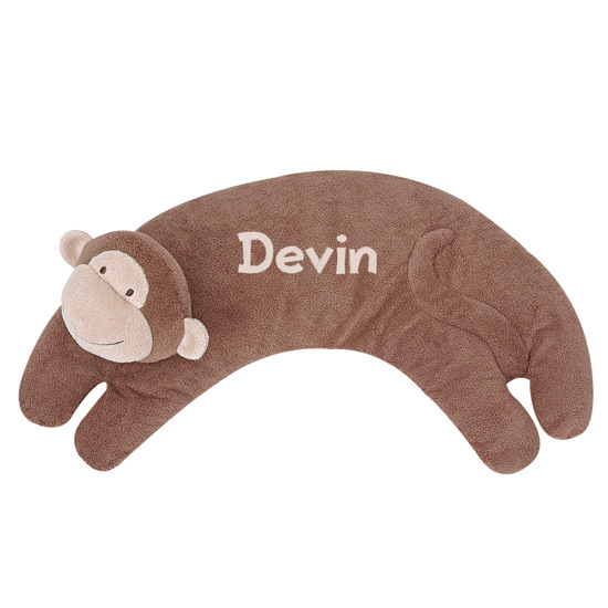 Personalized Angel Dear Brown Monkey Pillow