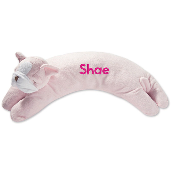 Personalized Angel Dear Pink Bulldog Pillow