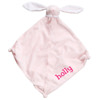 Personalized Pink Bunny blankie Angel Dear
