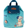 Personalized Stephen Joseph Puppy Quilted Backpack