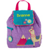 Personalized Stephen Joseph Llama Quilted Backpack