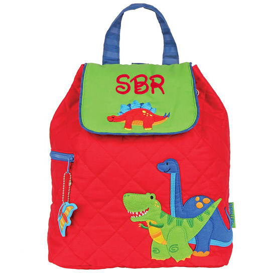 Personalized Stephen Joseph Dinosaur Quilted Backpack