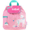 Personalized Stephen Joseph Pink Unicorn Quilted Backpack