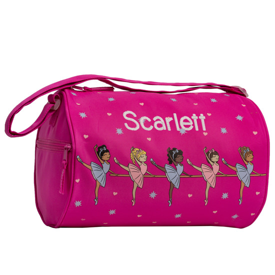 Personalized Horizon Dance Pink Barre Duffel Bag