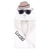 Personalized Hudson Baby Too Cool Handsome Bear Hooded Baby Towel