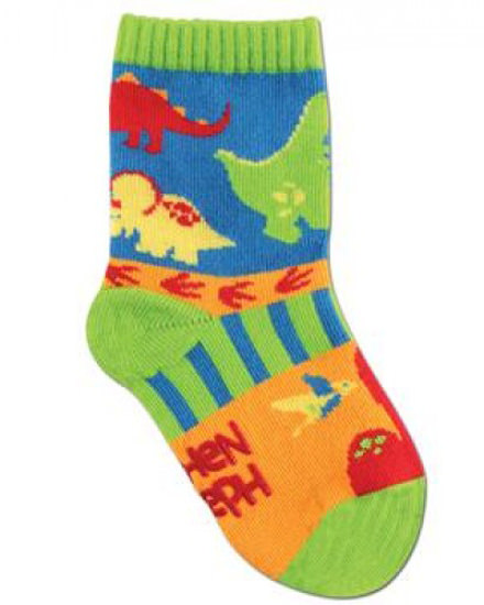 Stephen Joseph Dino Toddler Socks -Medium (3t)