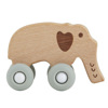 Stephan Baby Silicone and Wood Teether Toy - Elephant