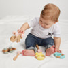 Stephan Baby Silicone and Wood Teether Toy - Elephant