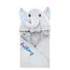 Blue Elephant Hooded Towel Hudson Baby