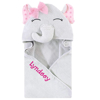 Hudson Baby Gray and Pink Hooded Baby Towel