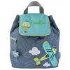 Personalized Stephen Joseph Airplane/Hot Air Balloon Quilted Backpack