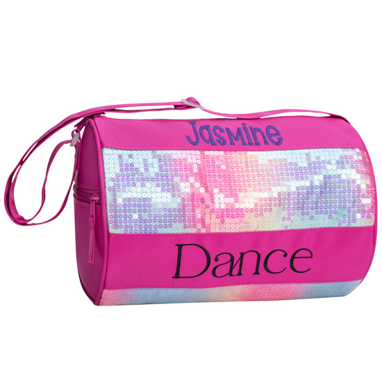 Personalized Horizon Dance Pink Mimi Sequins Duffel