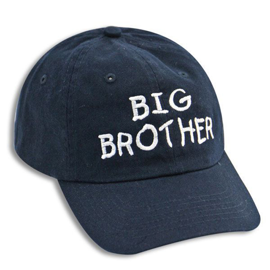 Pea-essential Big Brother Navy Blue Toddler Baseball Cap