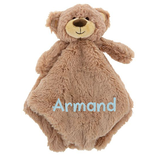 Personalized Pea-essential Bear Lovey Security Blanket