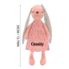 Personalized Pea-Essential Pink Bunny Plush Doll