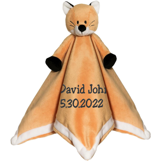 Personalized Teddykompaniet Fox Baby Comforter Lovey